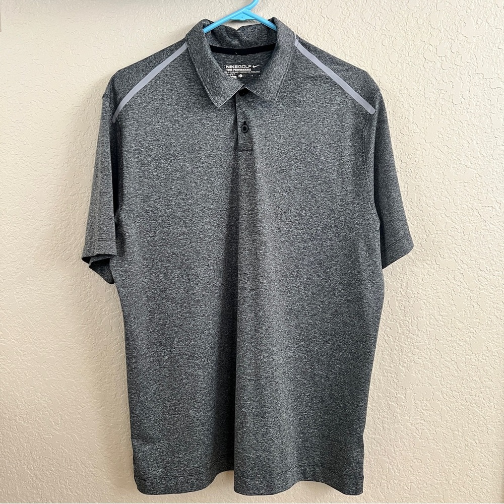 Nike Golf Tour Performance Gray Polo Shirt